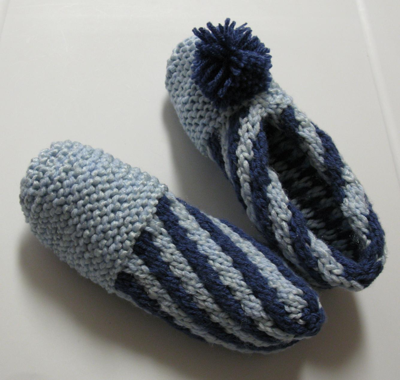 comment tricoter des chaussons pour hommes